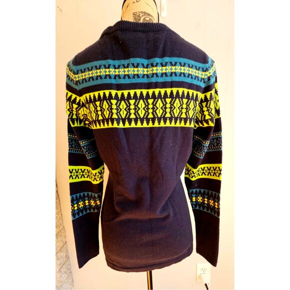 Woolrich Sweater 60% Cotton Bright bold colors, Button Front, Sz S/P New - Picture 5 of 11